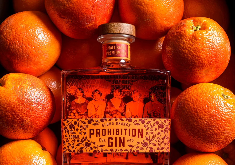 Prohibition Liquor Blood Orange Gin
