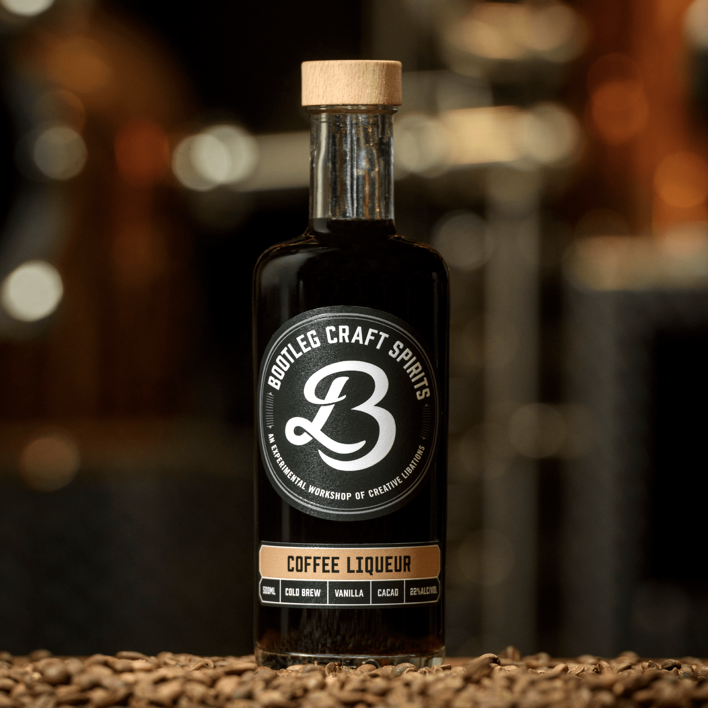 Bootleg Craft Spirits Coffee Liqueur Bottle